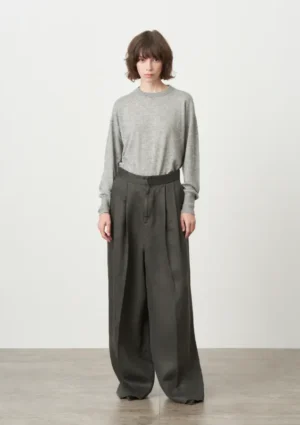 Aton - Wide Pants charcoal