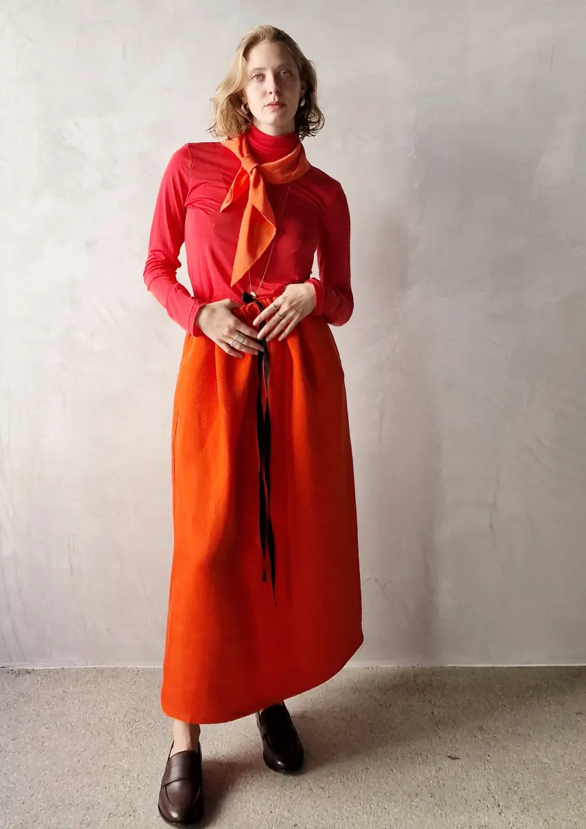 Claudia Bertini - Skirt Mercato orange