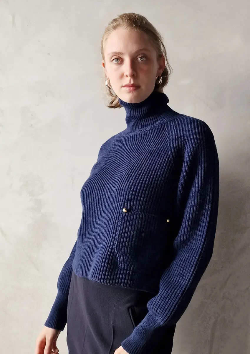 Claudia Bertini - T-Neck Plus navy