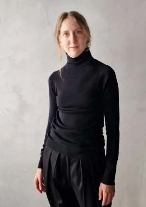Margaret Howell - High Neck Sweater black