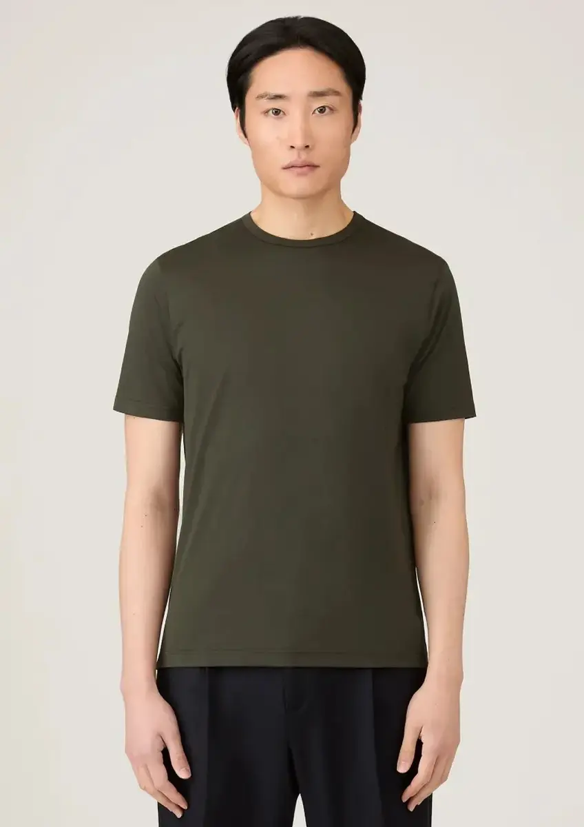Sunspel - T-Shirt dark green