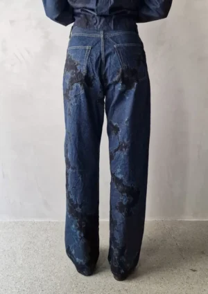 Suzusan - Pants black/indigo