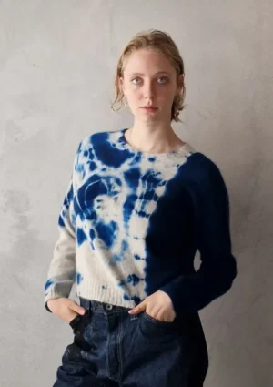 Suzusan - Short Sweater blue