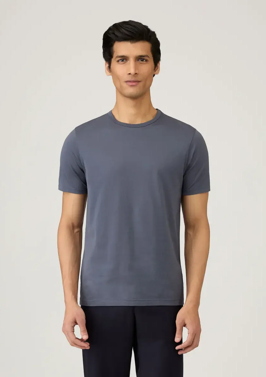 Sunspel - T-Shirt slate blue