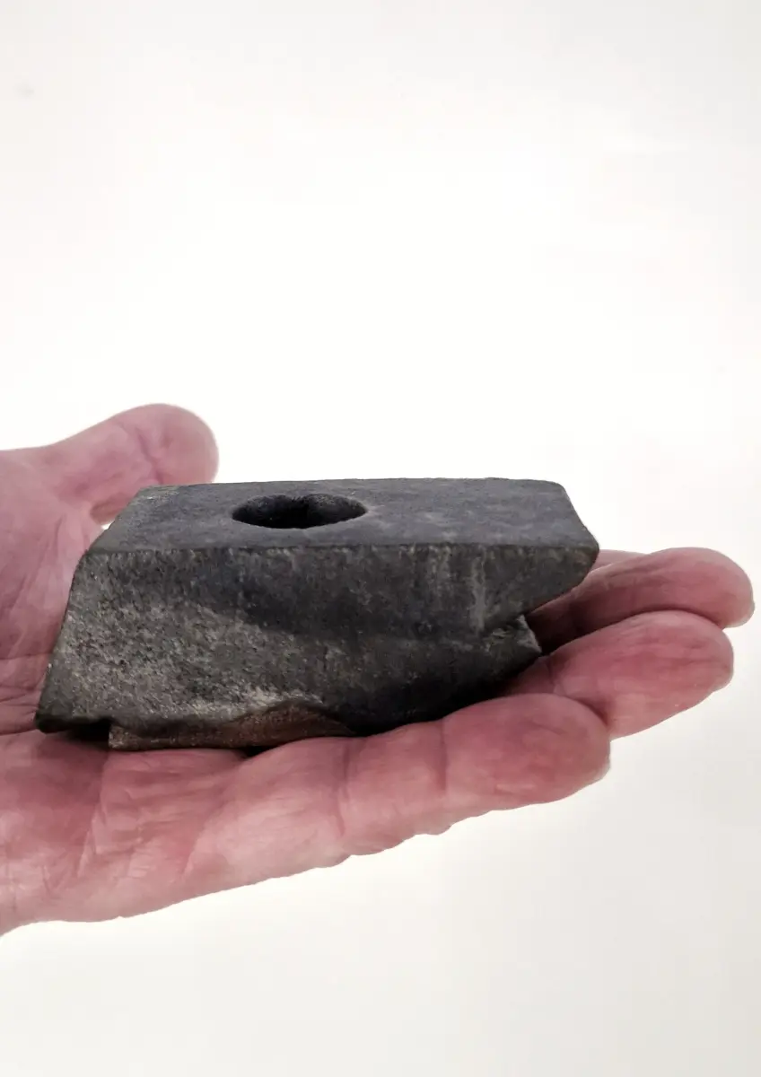 kiner ceramics - Chandelier Simple Mini 8 noir irisé