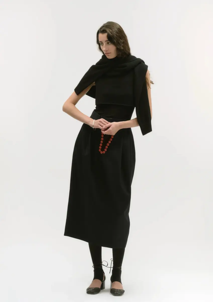 Casa Vayu - Pleated Maxi Skirt midnight