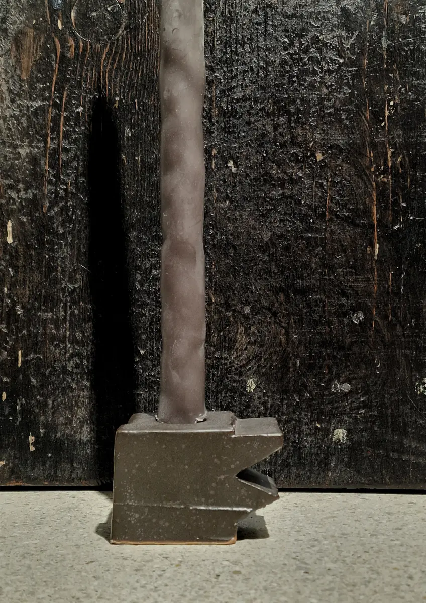 kiner ceramics - Chandelier Simple Mini 8 noir marron