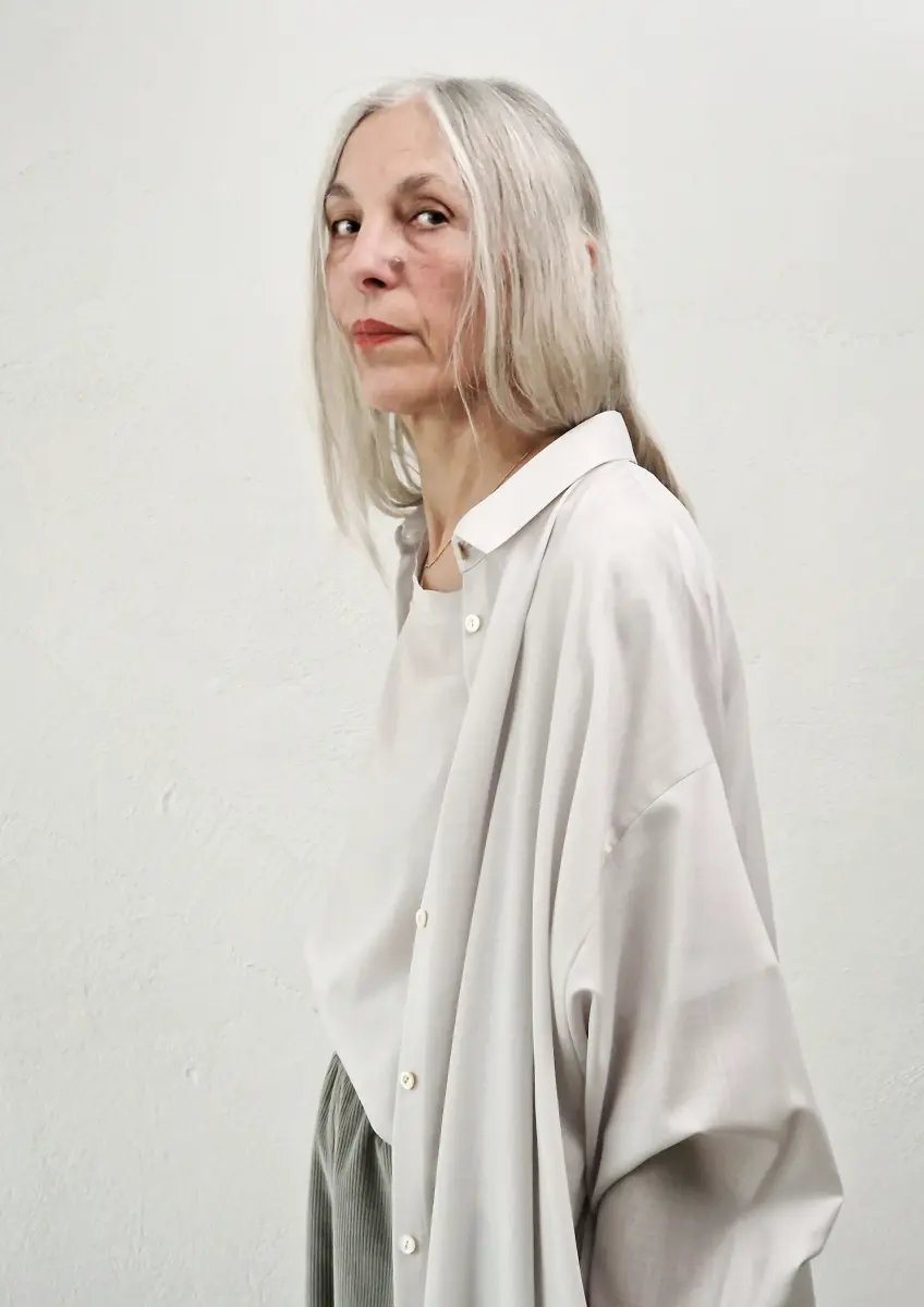 Dusan - Shirt Dress Voile pearl