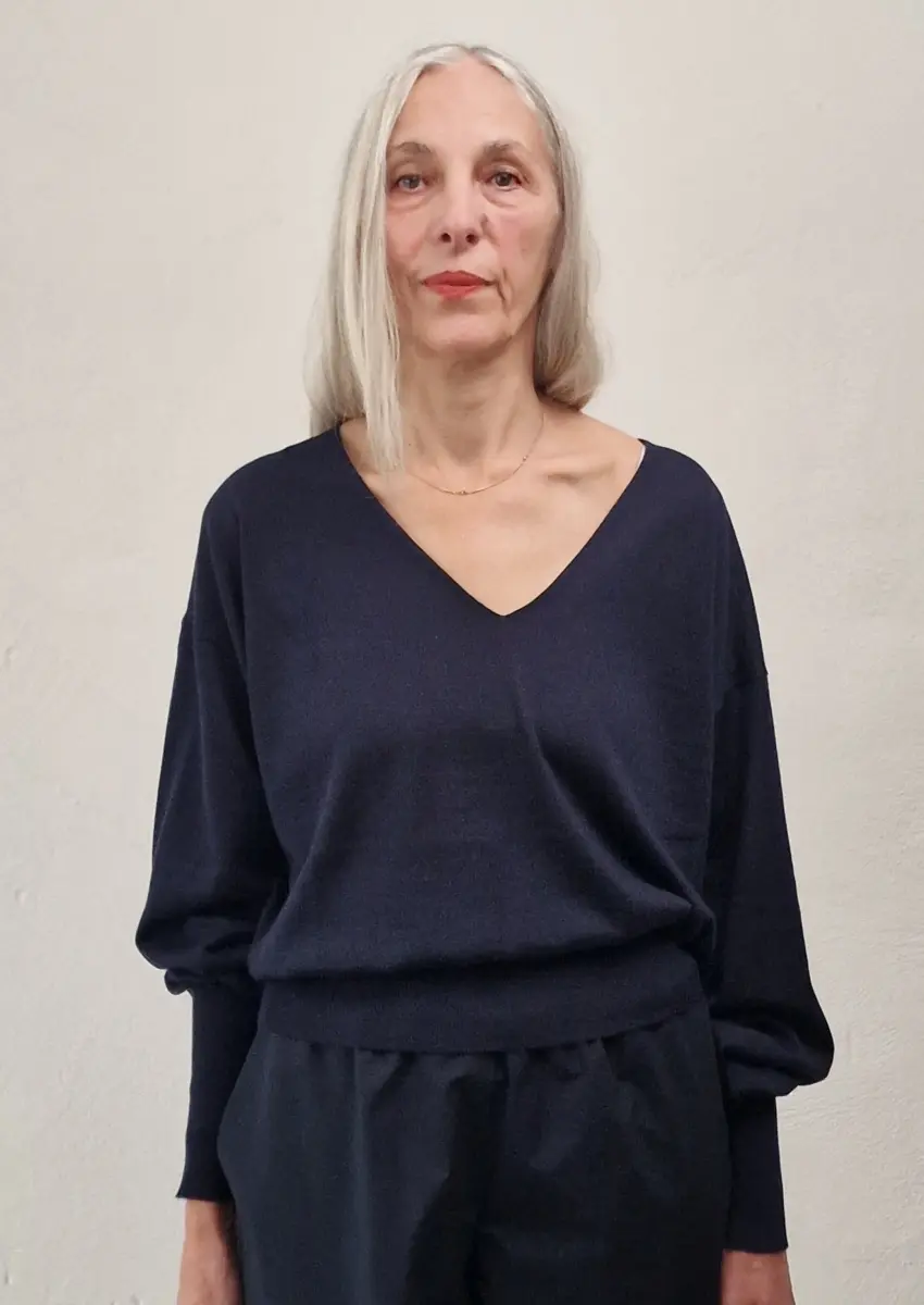 Dusan - V-Neck Sweater midnight