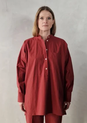 Claudia Bertini - Shirt Lungo Mercato rusty red