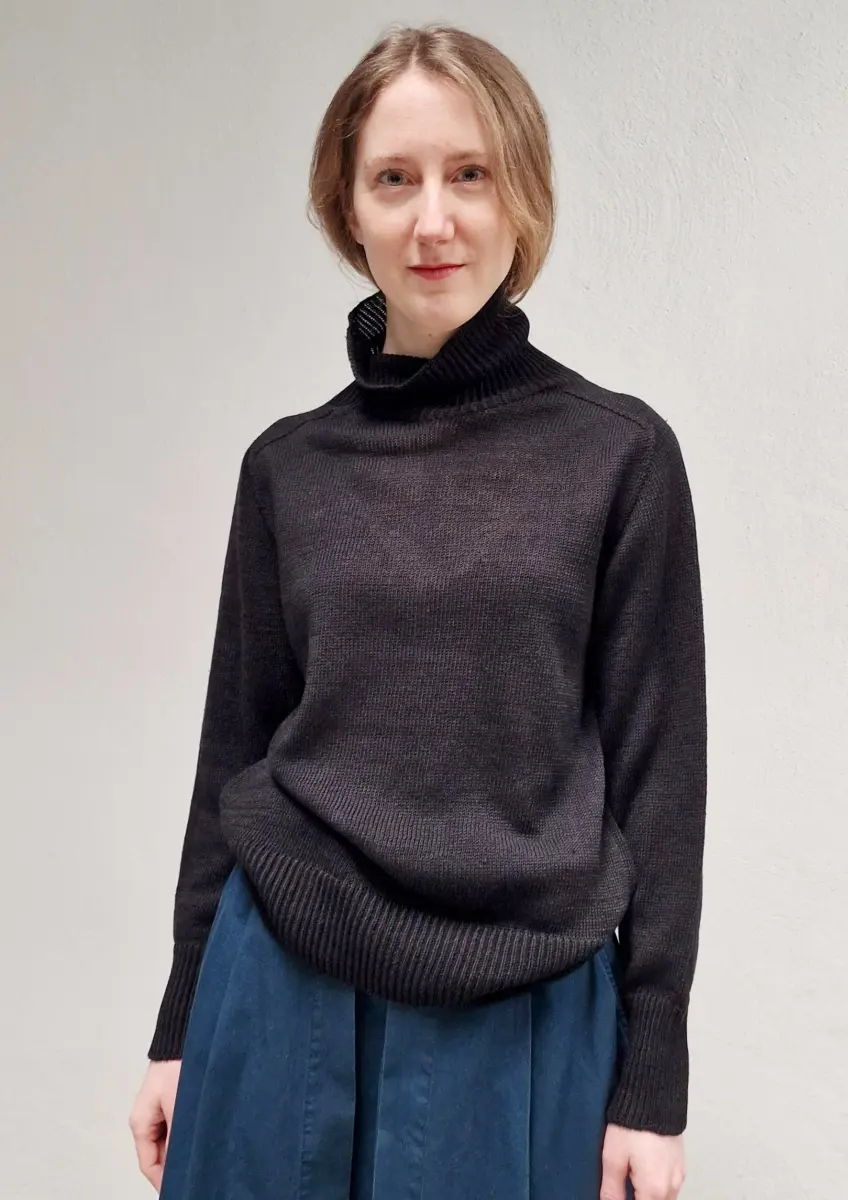 Margaret Howell - Roll Neck Sweater black