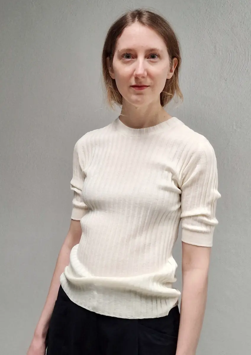 Margaret Howell - Ribbed T-Shirt ecru