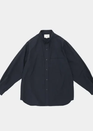 Still by Hand - Narrow Collar Shirt navy