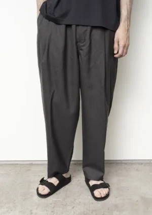 Still by Hand - Summer Wide Pants charcoal