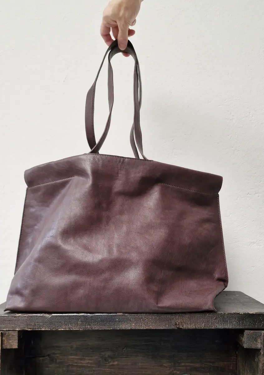 Bea Mombaers - Shopper EastWest dark brown