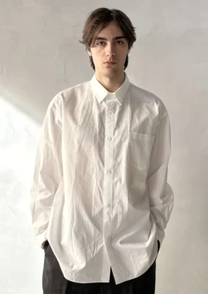 Aton - Washed Shirt white