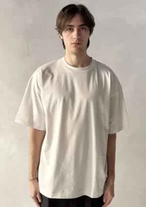 Aton - Oversized T-Shirt warm white