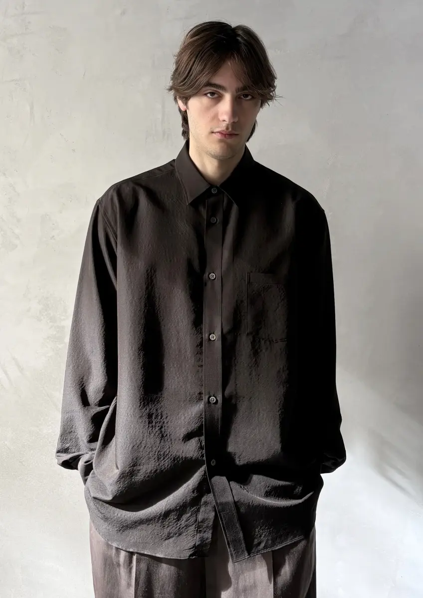 ssstein - Placket Shirt dark charcoal