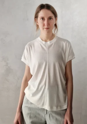 Aton - Boxy T-Shirt white