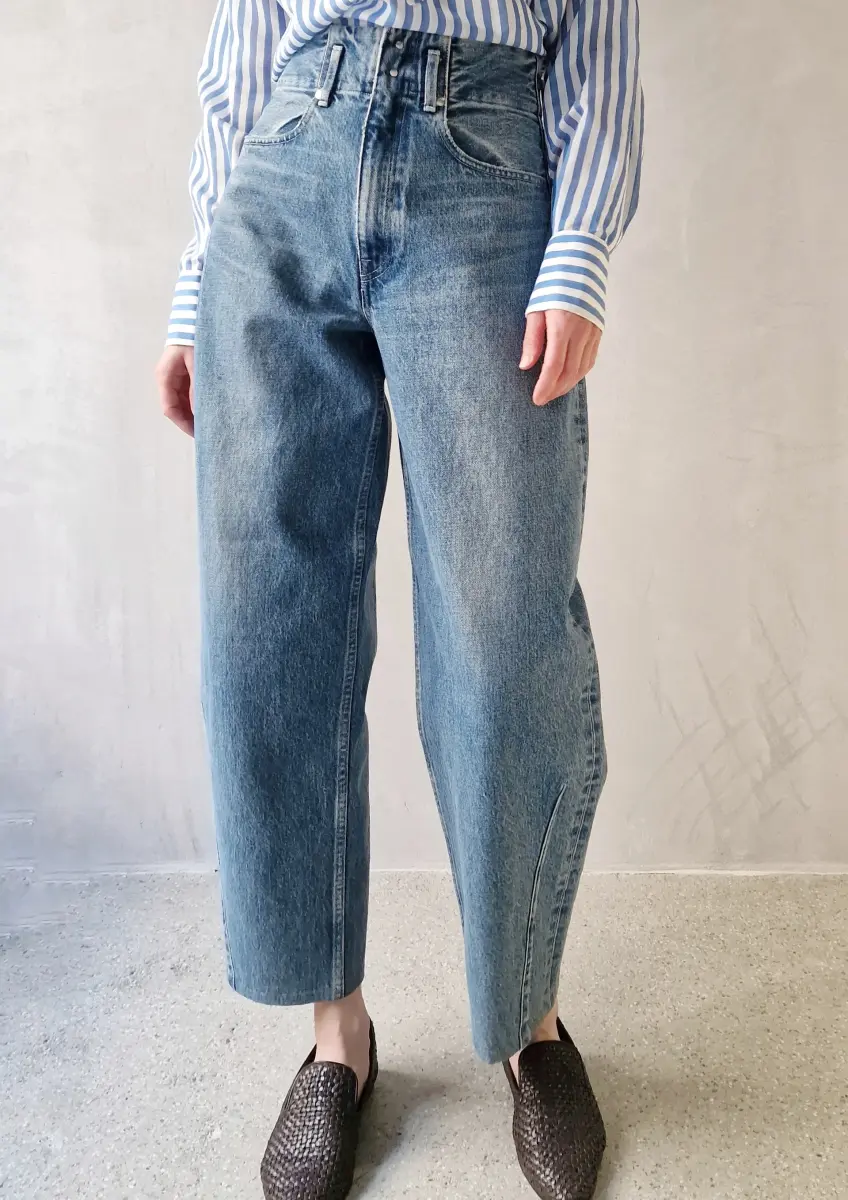 Tanaka - Tapered Jeans mid blue