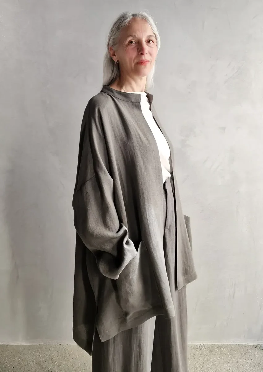 Dusan - Cardigan Coat storm