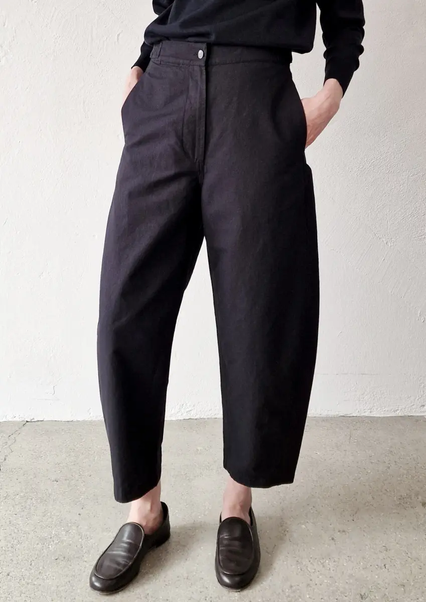 Margaret Howell - MHL Barrel Leg Pants black
