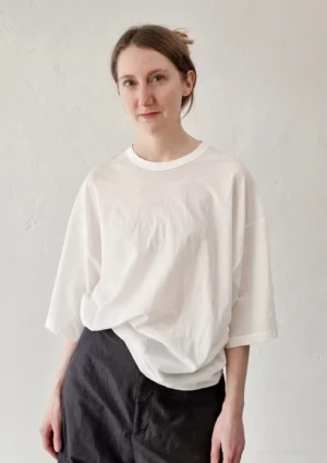 Aton - Wide T-Shirt white