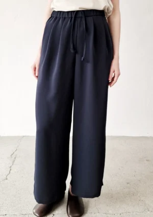 Graphpaper - Satin Wide Pants navy