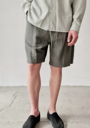 Aton - Loose Fit Shorts khaki