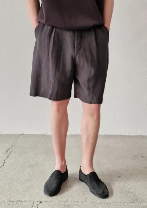 Aton - Loose Fit Shorts charcoal