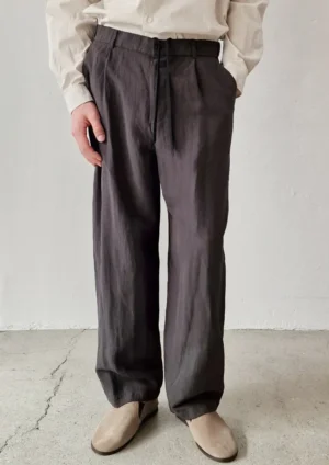Aton - Loose Fit Pants charcoal