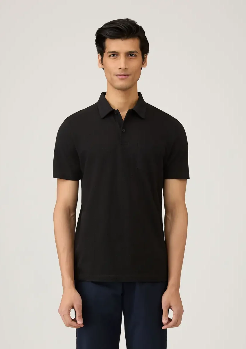 Sunspel - Riviera Polo black