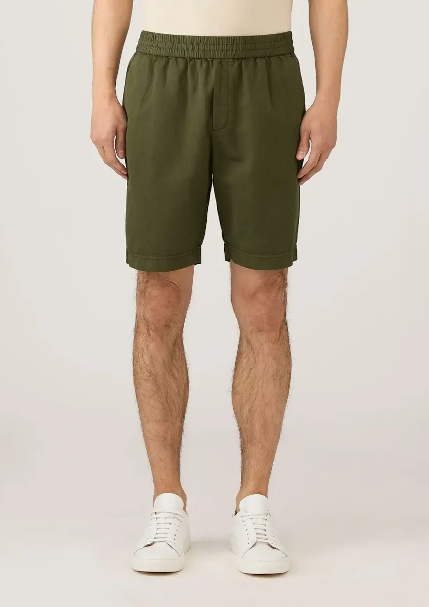 Sunspel - Drawstring Shorts olive