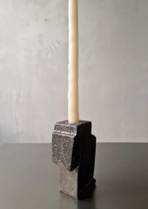 kiner ceramics - Chandelier Simple 1 noir blanc