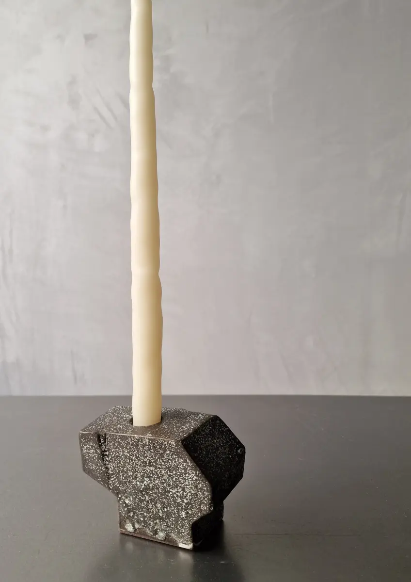 kiner ceramics - Chandelier Simple 2 noir blanc