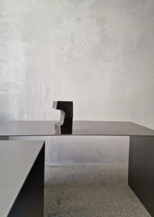 kiner ceramics - Chandelier Simple noir irisé