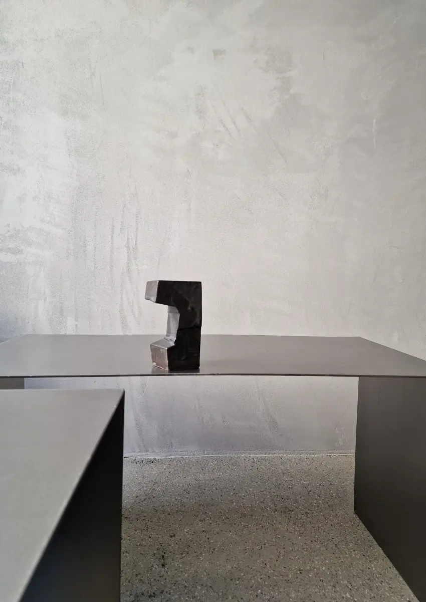 kiner ceramics - Chandelier Simple noir irisé