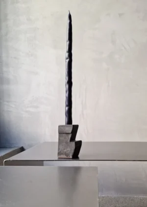 kiner ceramics - Chandelier Simple 2 noir irisé