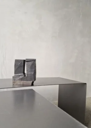 kiner ceramics - Chandelier Double noir irisé