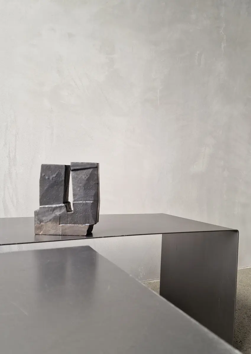 kiner ceramics - Chandelier Double noir irisé