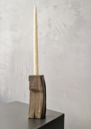 kiner ceramics - Chandelier Simple 2 brun blanc