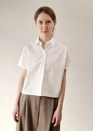 Dusan - Cropped Shirt white