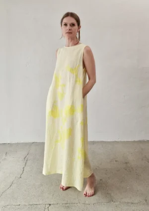 Suzusan - Sleeveless Dress yellow/buttercup