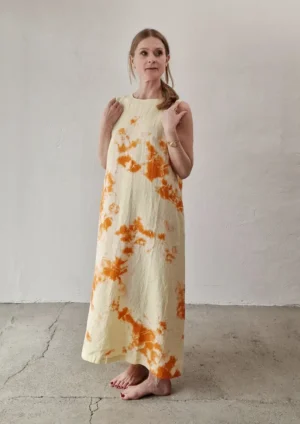 Suzusan - Sleeveless Dress orange/buttercup