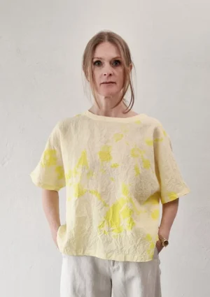 Suzusan - Woven T-Shirt yellow/buttercup