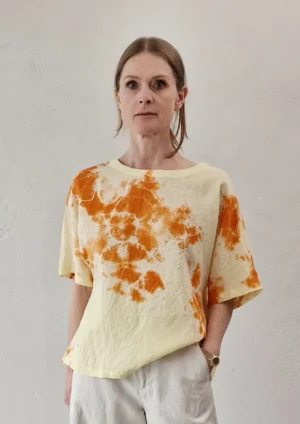 Suzusan - Woven T-Shirt orange/buttercup