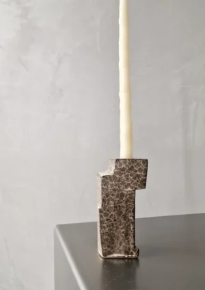 kiner ceramics - Chandelier Simple 2 brun blanc