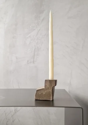 kiner ceramics - Chandelier Simple 1 brun blanc