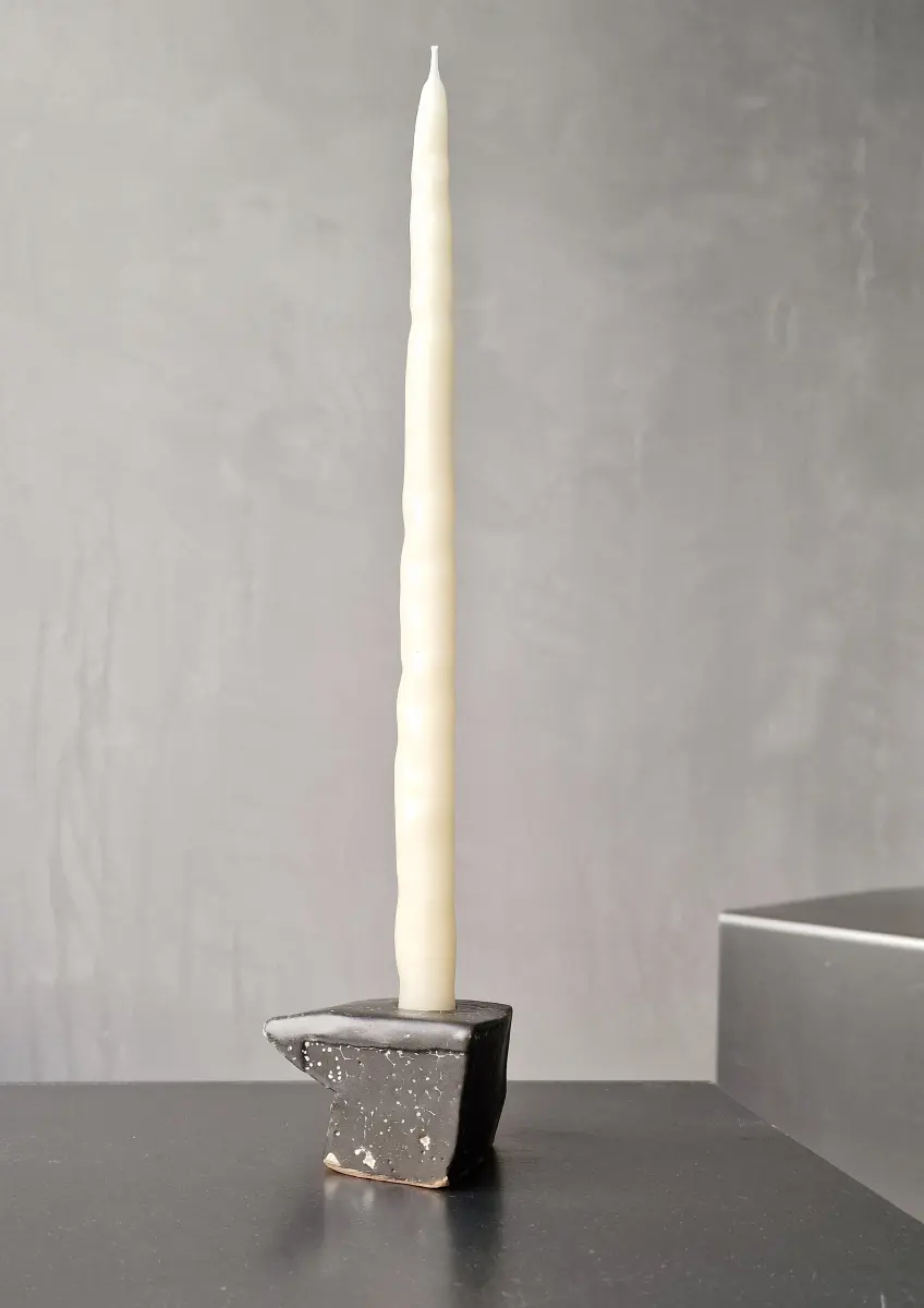 kiner ceramics - Chandelier Simple Mini 1 noir blanc