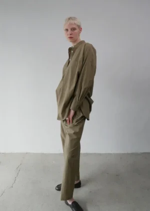Claudia Bertini - Shirt Lungo Mercato mud + Pants Mercato mud